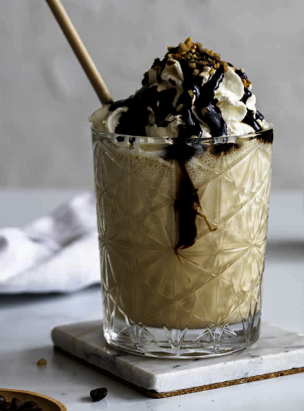 ICED COFFE WITH ICE CREAM