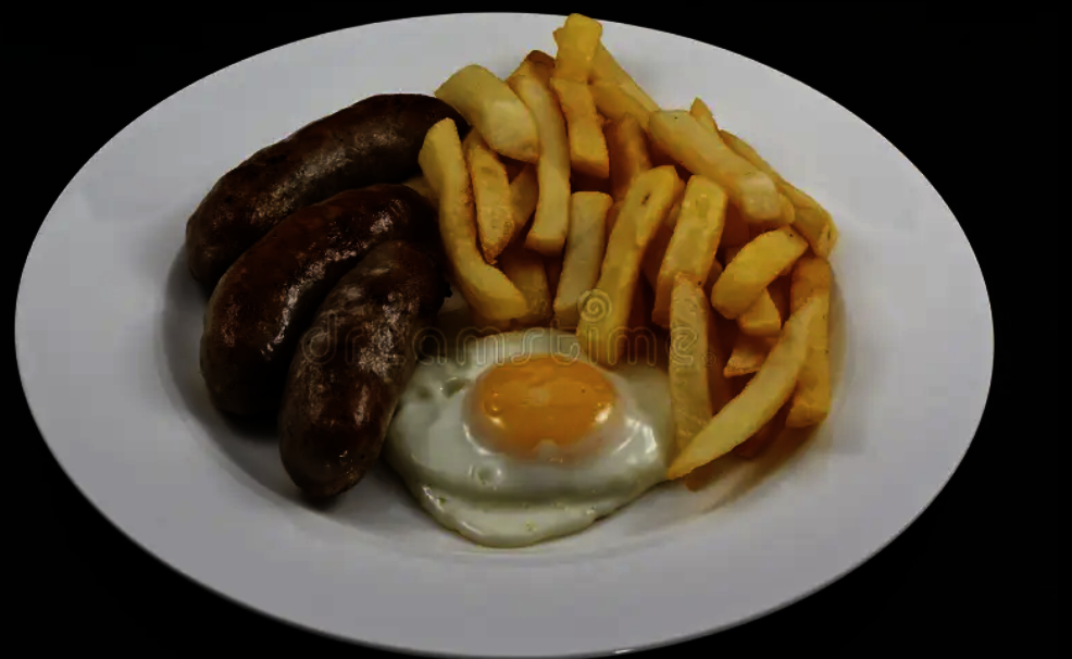 EGG,SAUSAGE & CHIPS